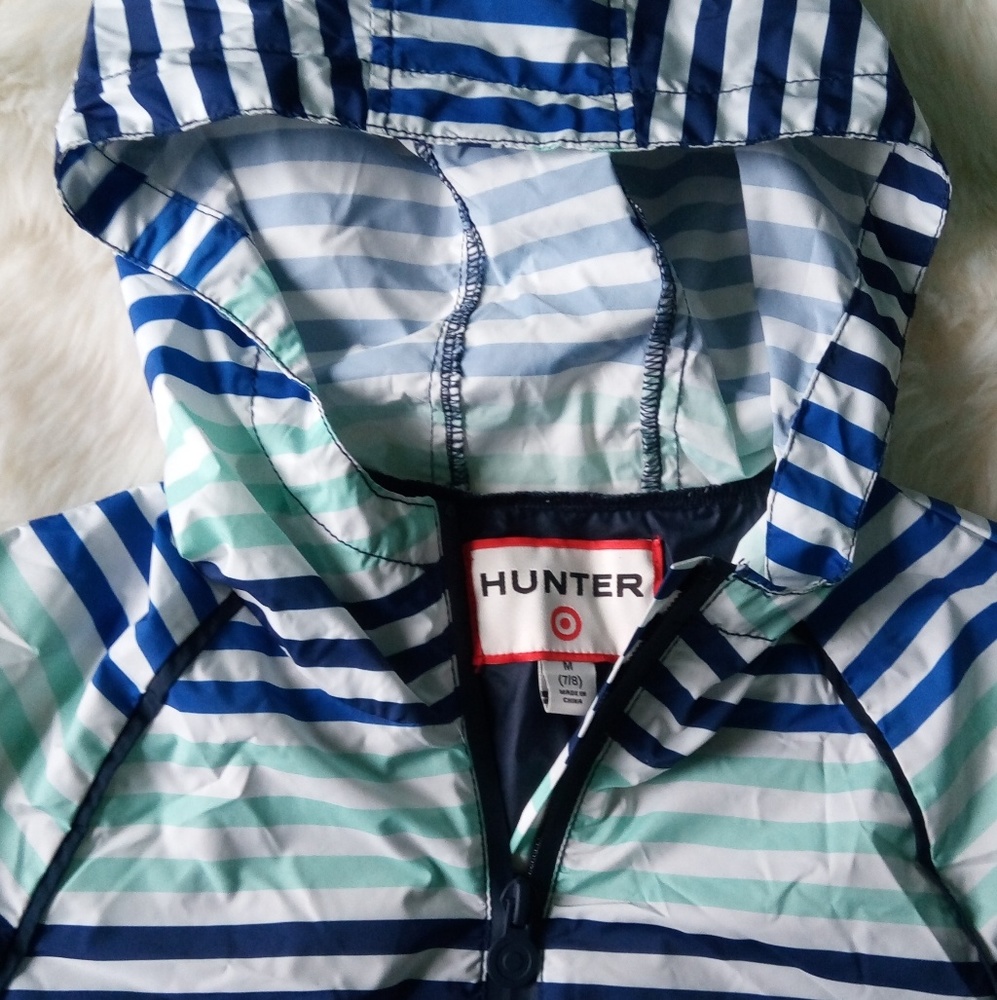 Hunter x Target Half-Zip Rain Jacket NWOT M (7/8) - Picture 6 of 8